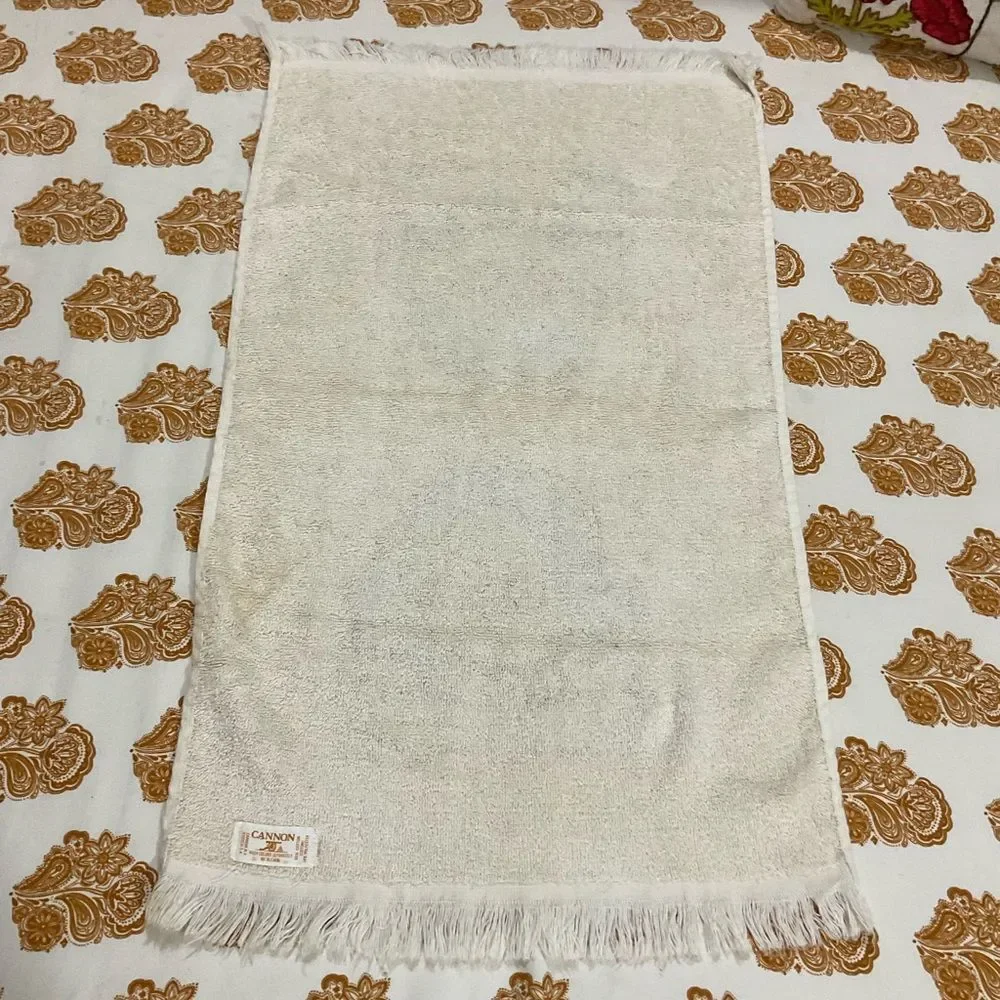 Vintage 1970s Cannon Potholder & Kitchen Mitt Dish Hand Towel Set Made in USA